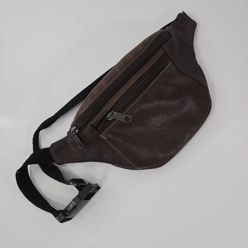 vintage brown fanny pack - Picture 3 of 11